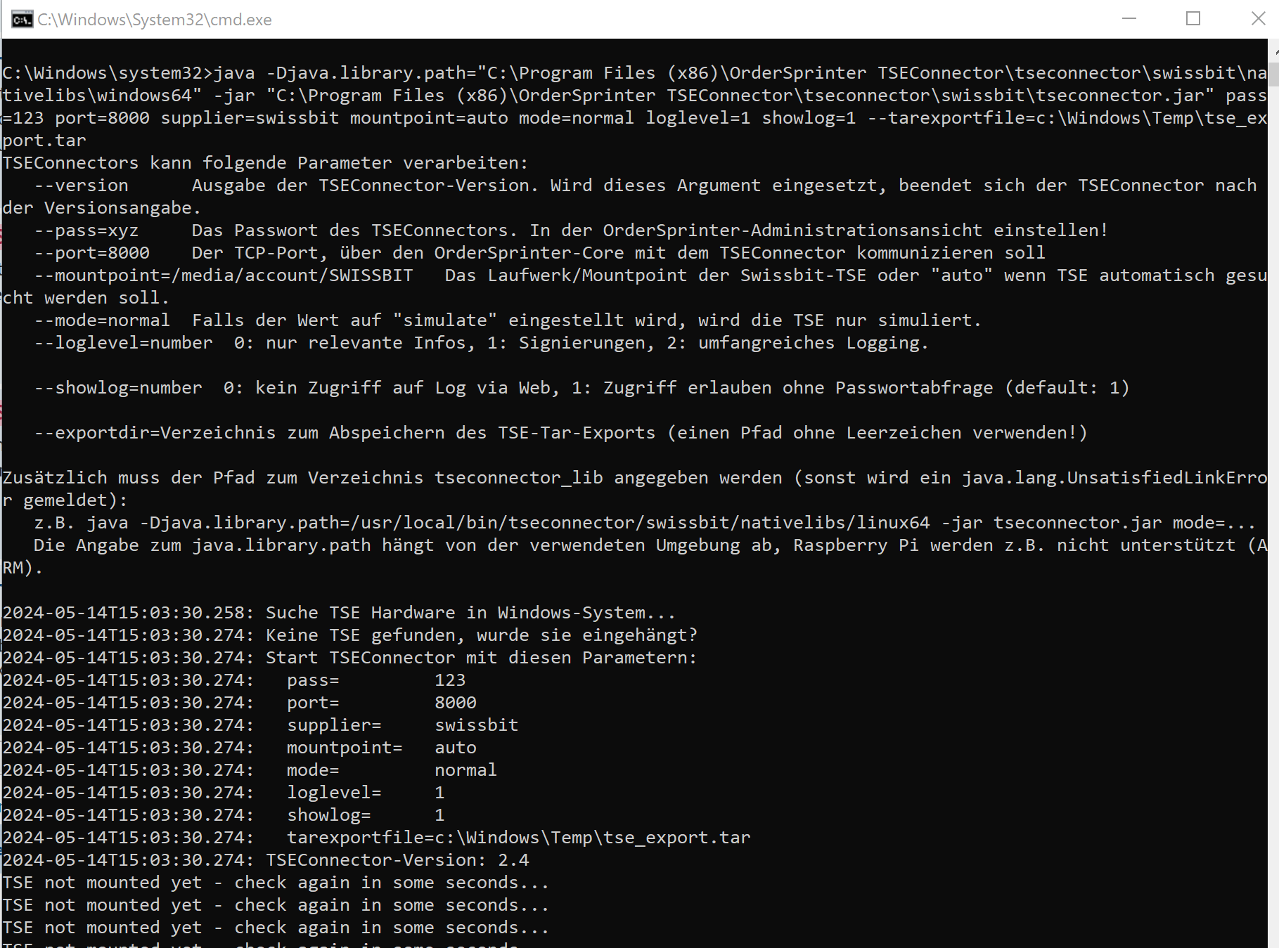Screenshot CMD